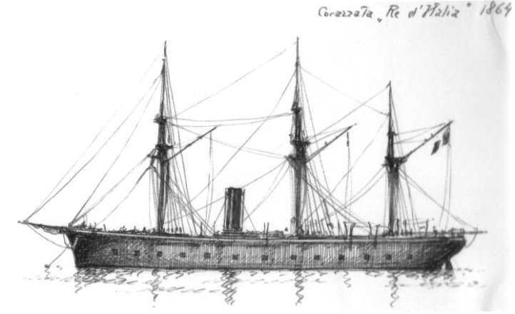1864 - Corazzata ' Re d'Italia '